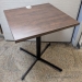 24" Trendway Walnut Work Laptop or Cafe Breakroom Square Table